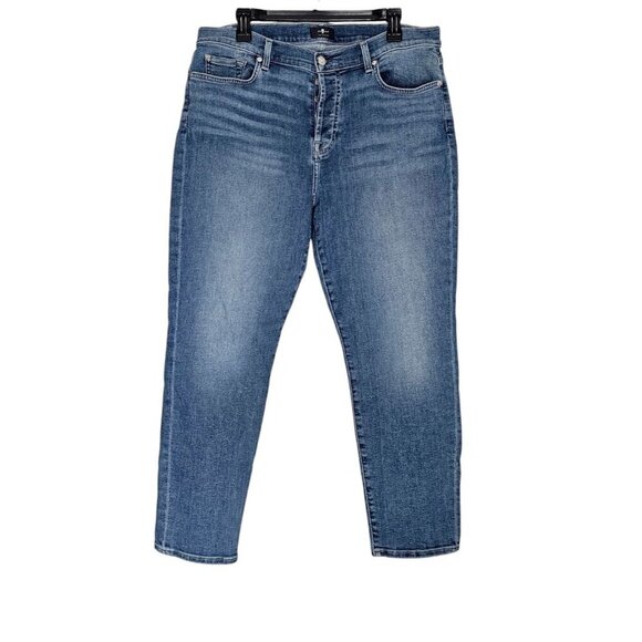 Women's - 7 For All Mankind Josefina Boyfriend Jeans, Size 32 - Picture 1 of 11